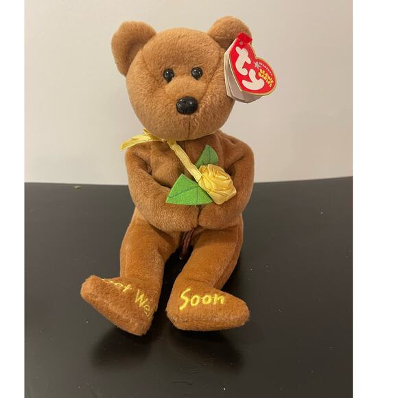 Ty Other - TY RETIRED Original Beanie Babies Bandage the Bear Get Well Soon 8.5"